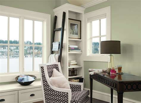 Https://tommynaija.com/paint Color/best Paint Color For Windowless Basement Office With White Trim