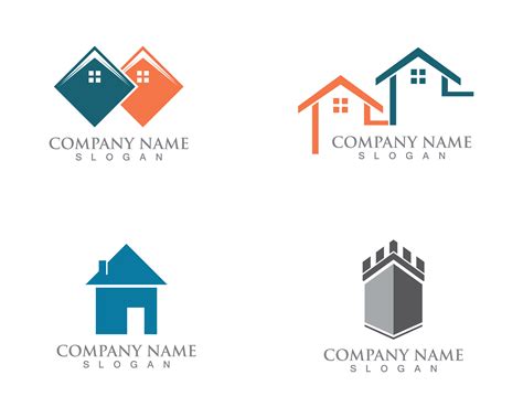 Simple House Home Real Estate Logo Icons Download Free