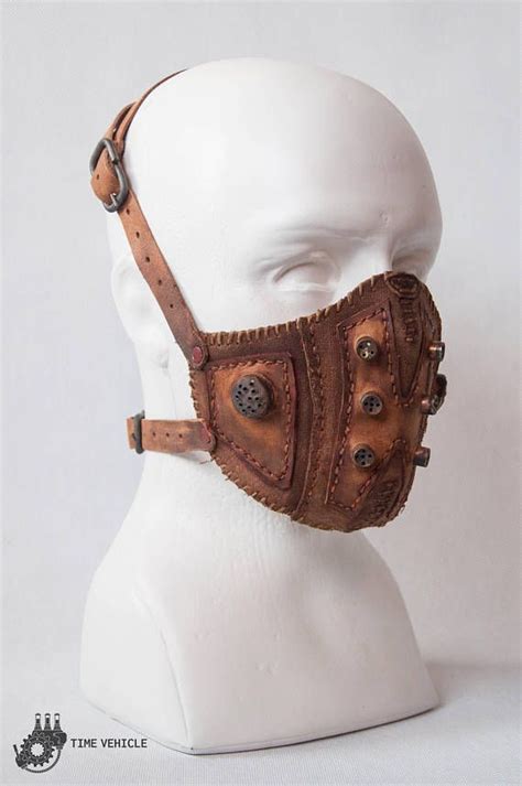 Leather Post Apocalytpic Mask Wastelander Mask Biker Mask Steampunk