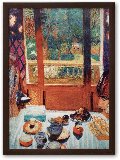 Art Com The Breakfast Room Framed Art Print By Pierre Bonnard