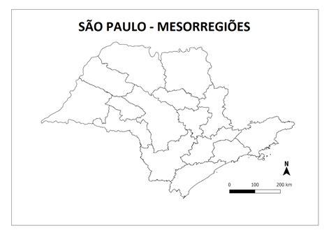 Mapa Do Estado De São Paulo Para Colorir MODISEDU