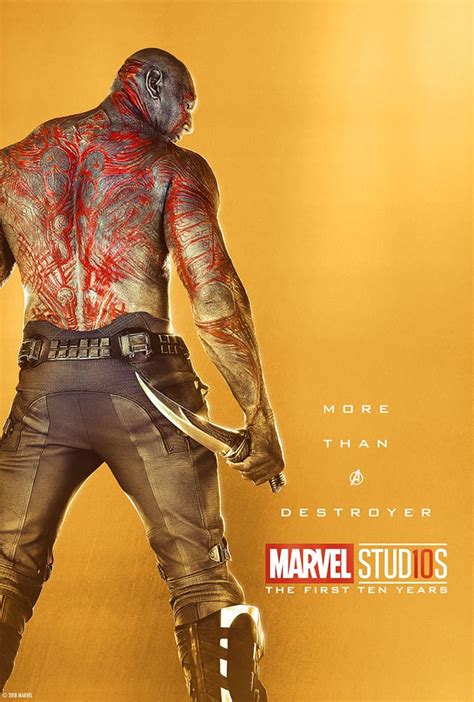 Drax The Destroyer Marvel Studios Celebrating Th Anniversary