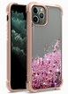 CoverON Apple iPhone 11 Pro Case Liquid Glitter Bling Clear TPU Rubber ...
