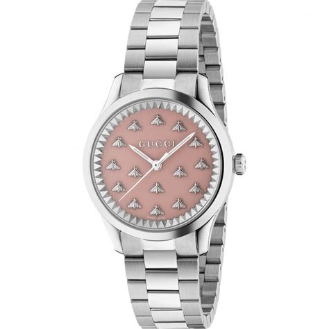 Gucci Ladies G Timeless Multibee 32mm Watch Pink Ya1265033 Francis