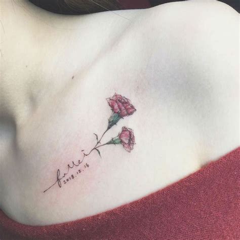 27 Beautiful Carnation Tattoo Ideas And Their Symbolism Carnation