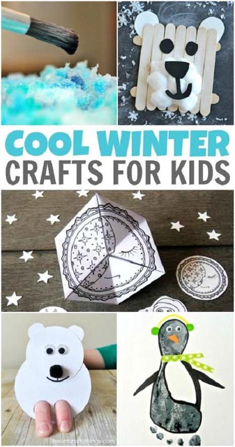 Cool Winter Crafts For Kids In 2020 With Images Winter Crafts For