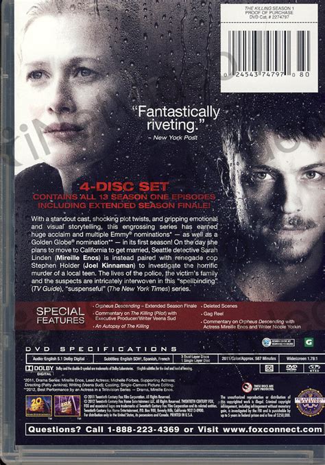 The Killing Season 1 Boxset On Dvd Movie