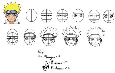 How To Draw Naruto Tutorial De Mang Tutoriais De Desenho De Rostos