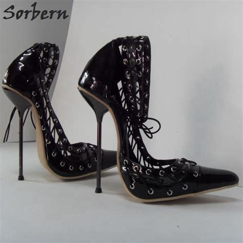 sorbern women pumps metal heels 14cm 16cm nightclub catwalk ladies party shoes real image high