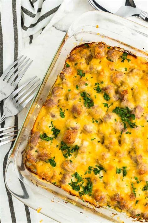Sausage Hash Brown Casserole Recipe The Cheerful Cook