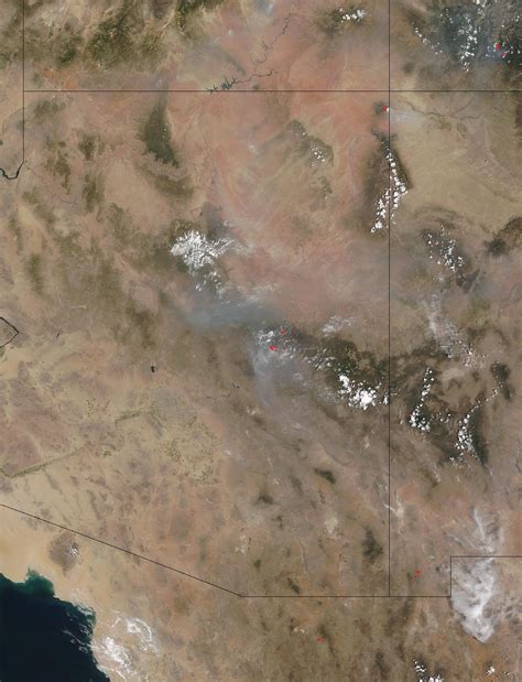 Mapa De Incendios Rodeo Y Chediski En Arizona Mapa Owje