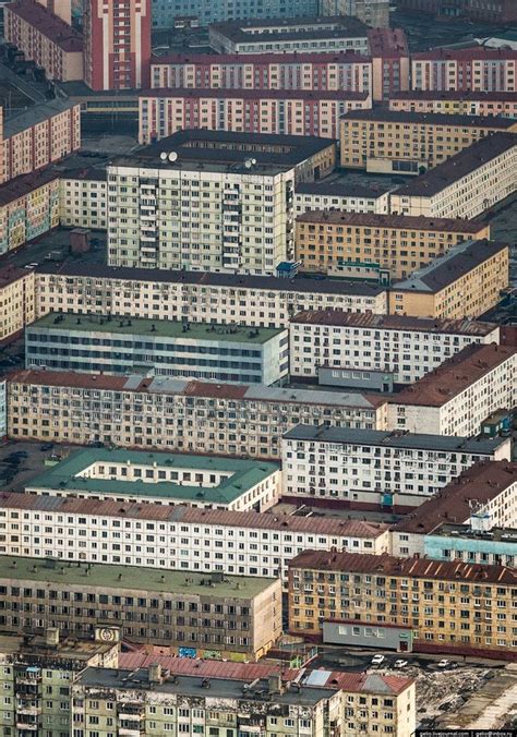 Biggest Northernmost Russian City From Above English Russia Norilsk