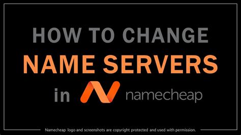 How To Change Name Servers In Namecheap Youtube