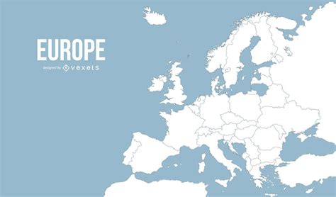 Europa Kartenillustration Vektor Download