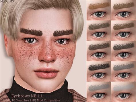 Msq Sims On Twitter Eyebrows Nb Swatches All Ages
