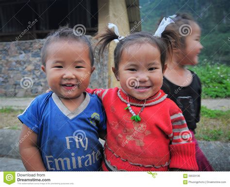Ethnic Hmong Children In Sapa, Vietnam Editorial Photo - Image: 59533136
