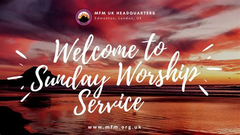 Sunday Worship Service Online Mfm United Kingdom 240520 Topic