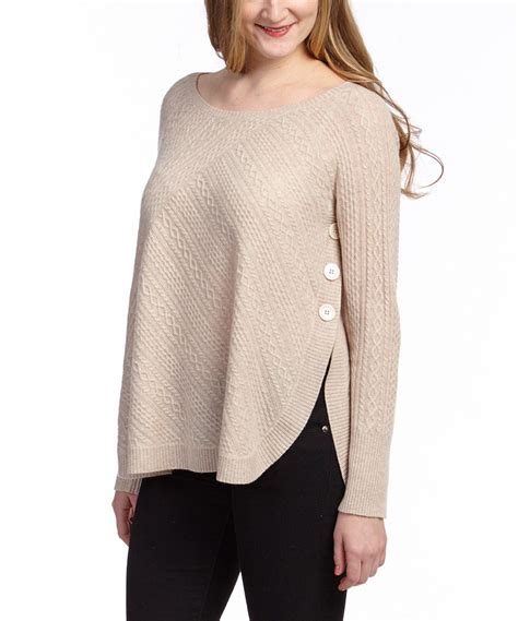 Another Great Find On Zulily In Cashmere Oatmeal Heather Button Side