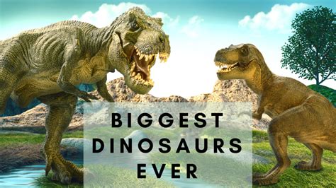 The Biggest Dinosaurs That Ever Lived Earthly Facts