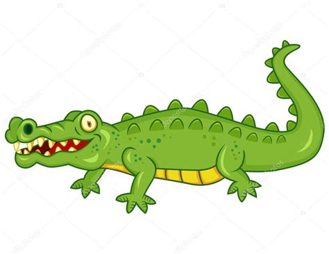 Crocodile Cartoon — Stock Vector © Dagadu 7872034