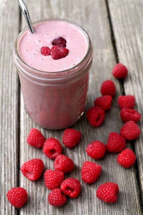 Raspberry Vanilla Protein Smoothie Dairy Free Smoothie Recipes