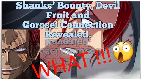 Shanks Bounty Devil Fruit And Gorosei Connection Revealed YouTube