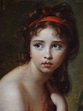 VIGÉE-LE BRUN Elisabeth,1792 - Julie Le Brun, en Baigneuse - Detail -b ...