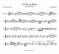 tubepartitura: Partitura de La Vie en Rose para Trombón de Edith Piaf ...