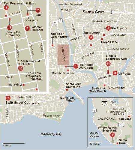 Santa Cruz Bay Area Itineraries