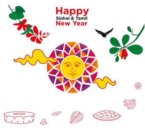 10 Sinhala Tamil New Year Illustrations Royalty Free Vector Graphics