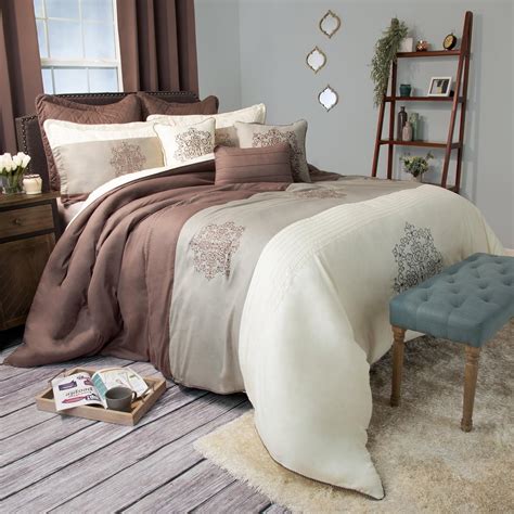 Lavish Home 66 0062 K Comforter Set Delaney King Size 9 Piece Amazon