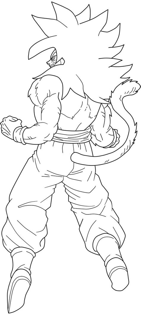 21 Goku Sketch Full Body Mornaconall