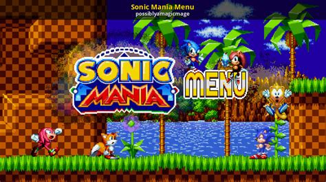 Sonic Mania Menu Sonic 3 Air Mods