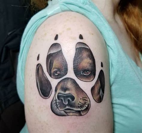 Dog Paw Tattoo Drawing