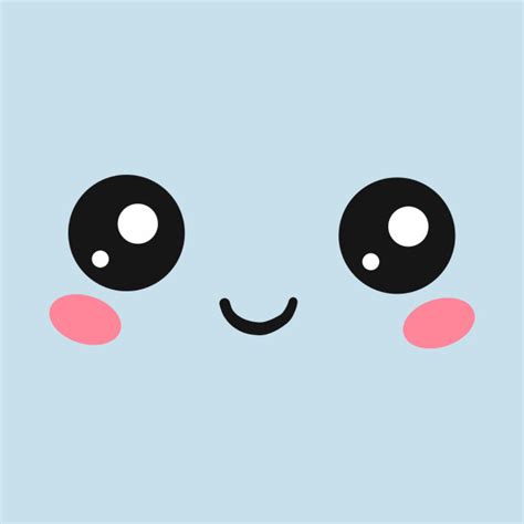 Cute Kawaii Face Eyes Funny Emoticon Emoji Anime Kawaii