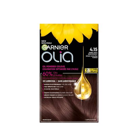4 15 Dark Soft Mahogany Garnier Olia Hair Colour Artofit