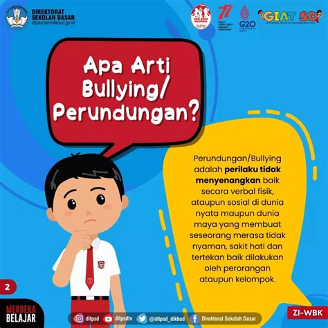 Stop Perundungan Atau Bullying Direktorat Sekolah Dasar