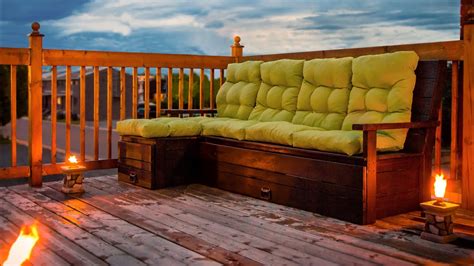 Diy Outdoor Wood Sectional Sofabench With Storage