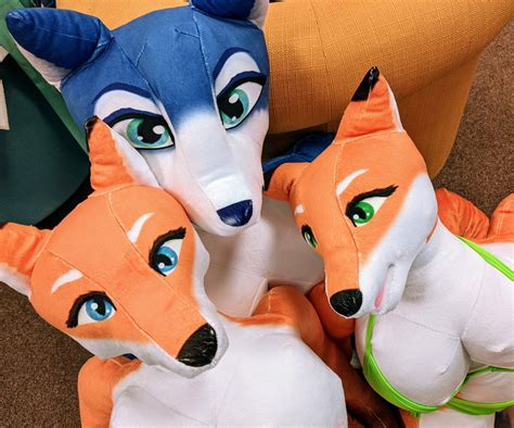 Vixen Fox Custom Anthro Plush Doll Cute Curvy Companion Etsy