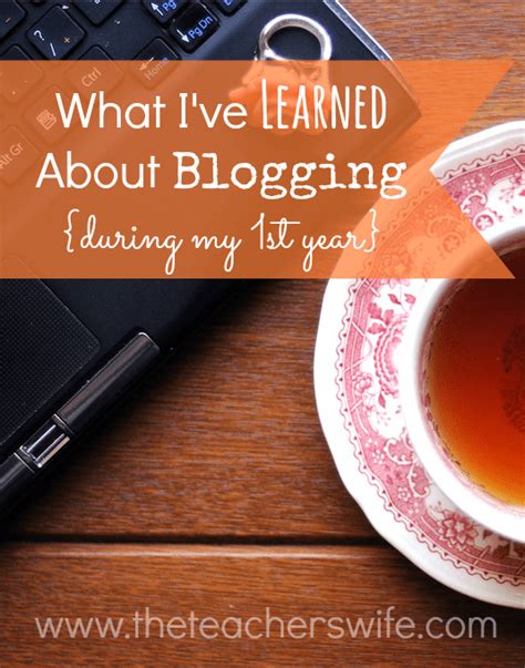 What Ive Learned About Blogging During My First Year The Teachers