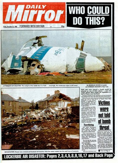 Glasgow Fire Journal Scottish Fire History Lockerbie Disaster