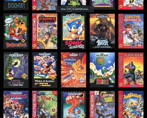 Final 12 Genesis Mini Games List Includes One Of The World's Rarest