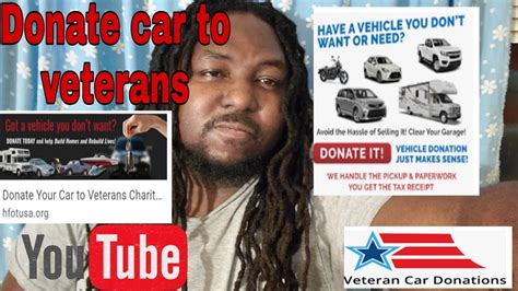 Donating a car is an easy solution for your broken down vehicle—especially when those car repairs keep costing you more than the entire junker is worth! Donate car to veterans - YouTube