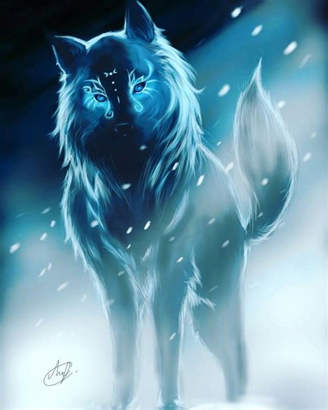 Wolf Fantasy Spirit Animal Art Wolf Spirit Animal Fantasy Creatures Art