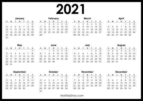 We did not find results for: 2021 Printable Free Calendar, Horizontal, Black - Sunday ...
