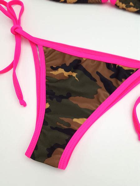 Camouflage With Pink Cheeky Bikini Hunni Bunni