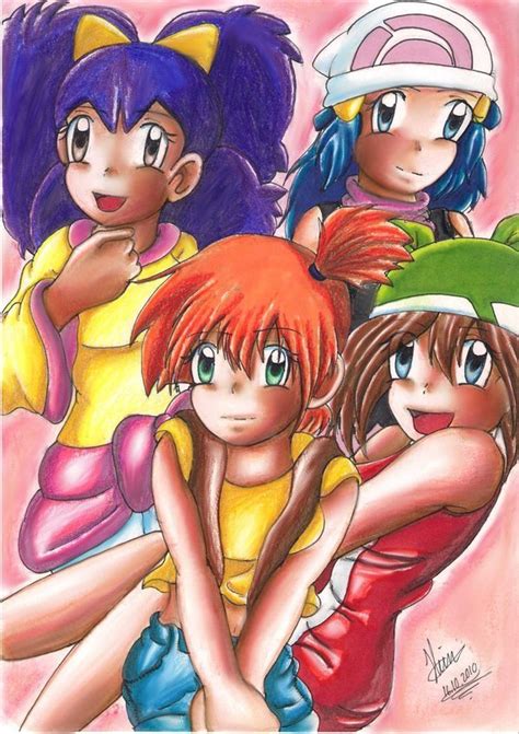 Pokegirls Misty May And Dawn Fan Art 21114578 Fanpop