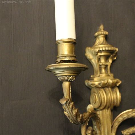 Antiques Atlas French Pair Of Bronze Antique Wall Sconces