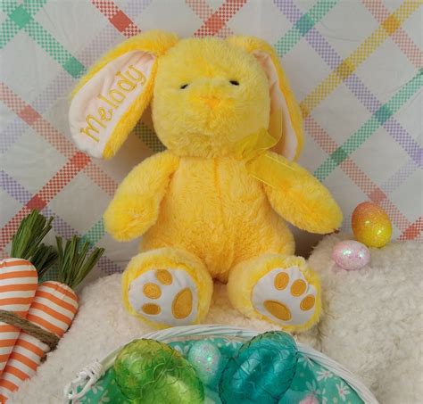 Personalized Bunny Stuffed Animal Personalized Easter Plush Etsy