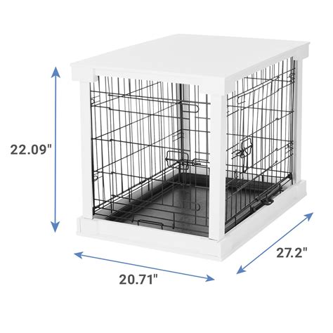 Merry Products Double Door Furniture Style Dog Crate And End Table 27